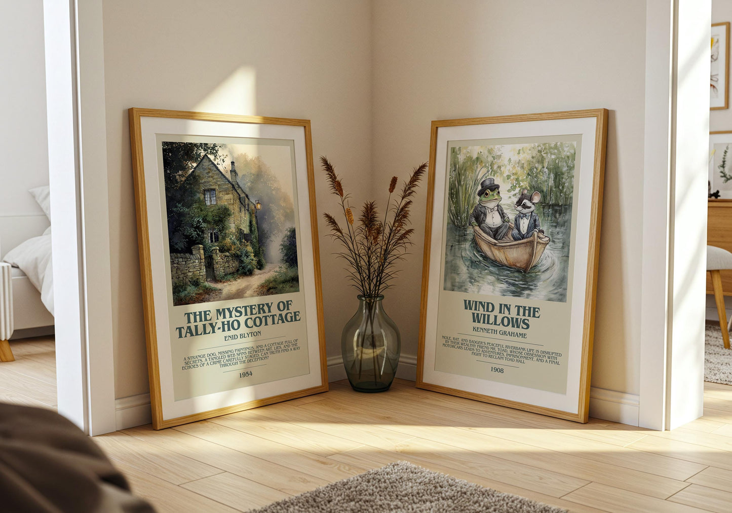 The Mystery Of Tally-Ho Cottage by Enid Blyton | Descriptive Book Poster | Modern