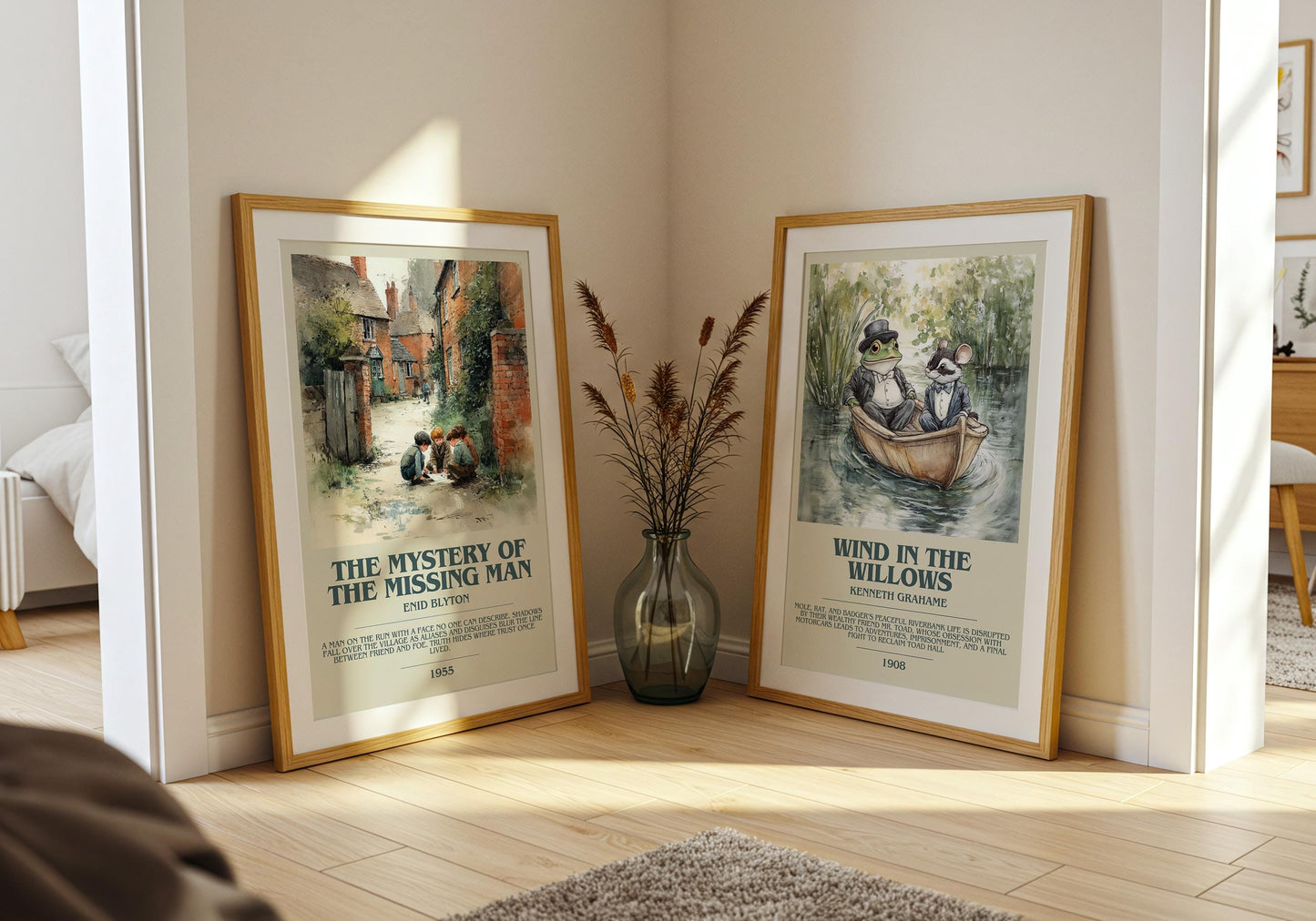 The Mystery Of The Missing Man by Enid Blyton | Descriptive Book Poster | Modern