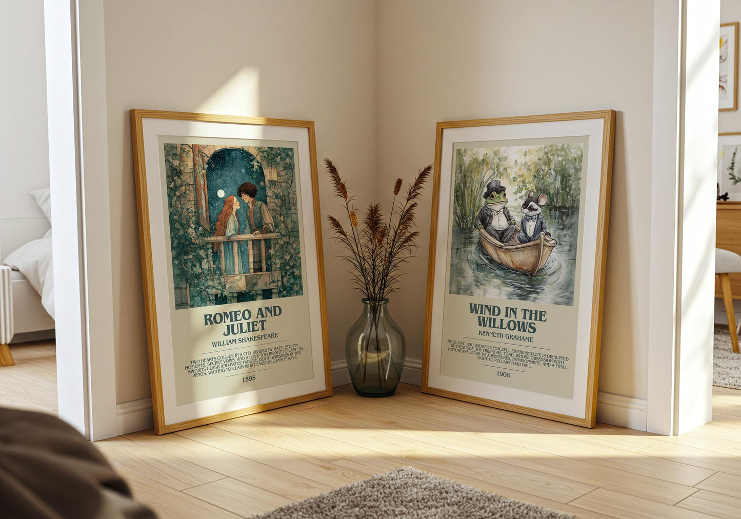 Romeo and Juliet by Shakespeare | Descriptive Book Poster | Modern