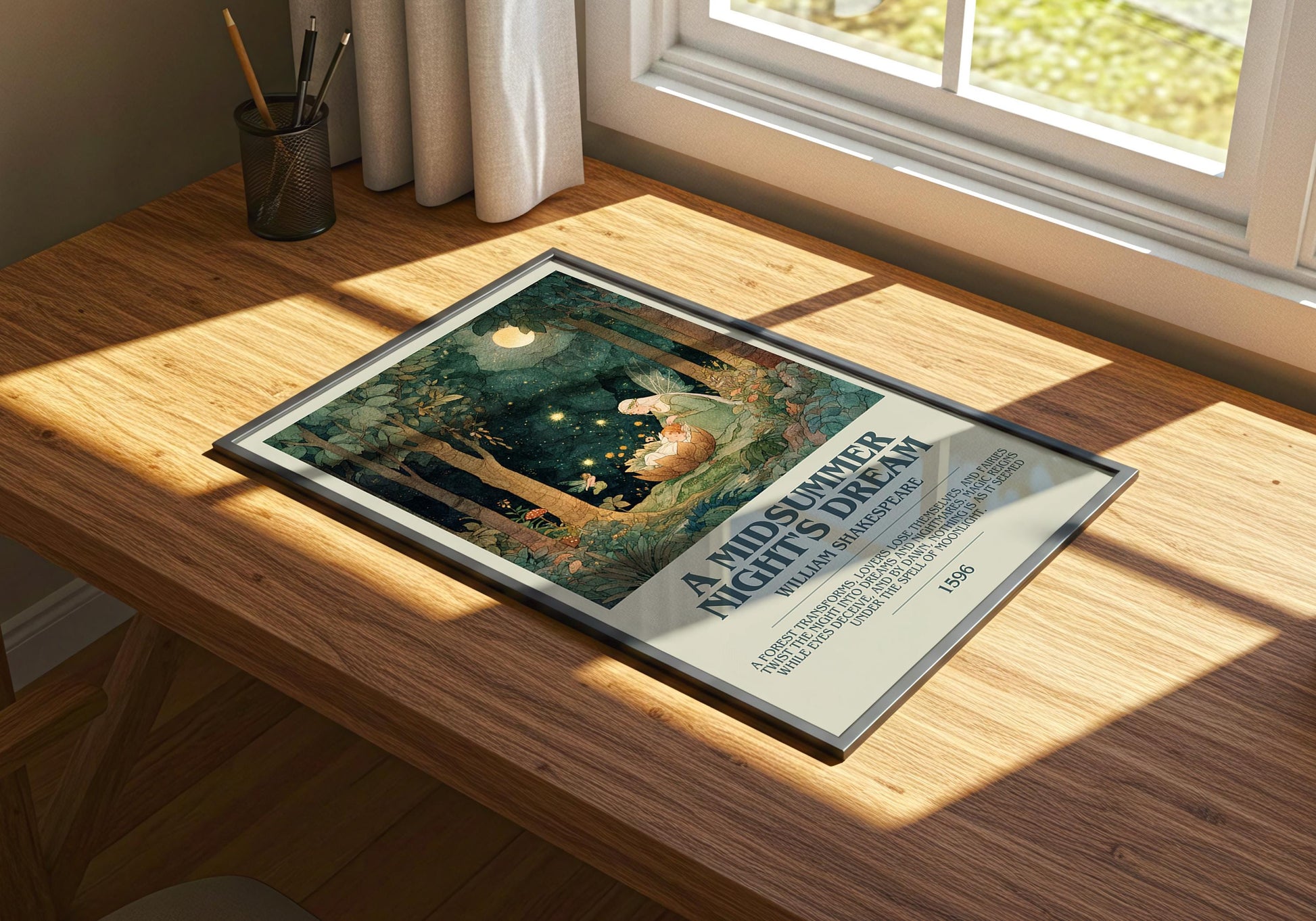 A Midsummer Nights Dream by William Shakespeare | Descriptive Book Poster | Modern