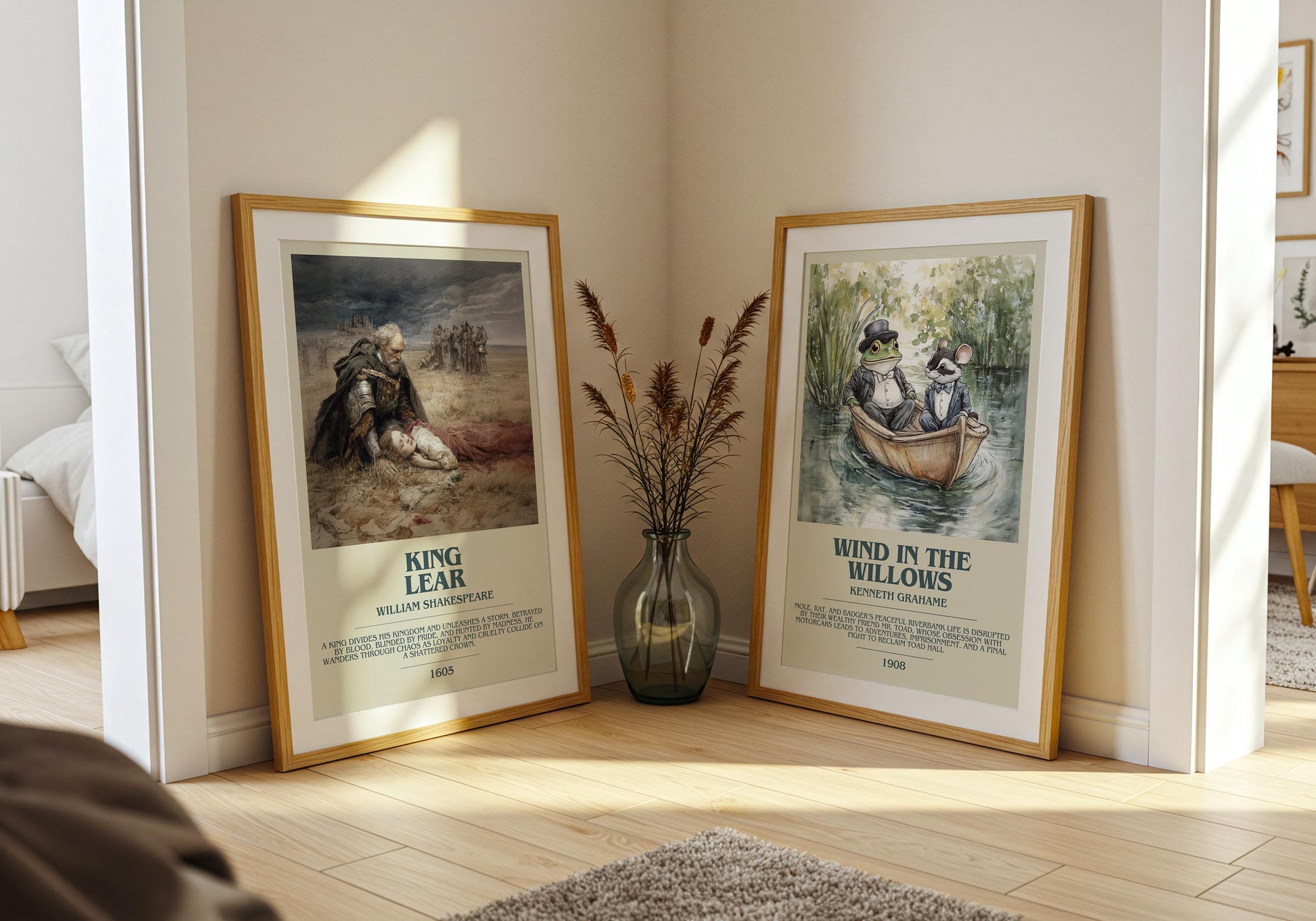 King Lear by William Shakespeare | Descriptive Book Poster | Modern