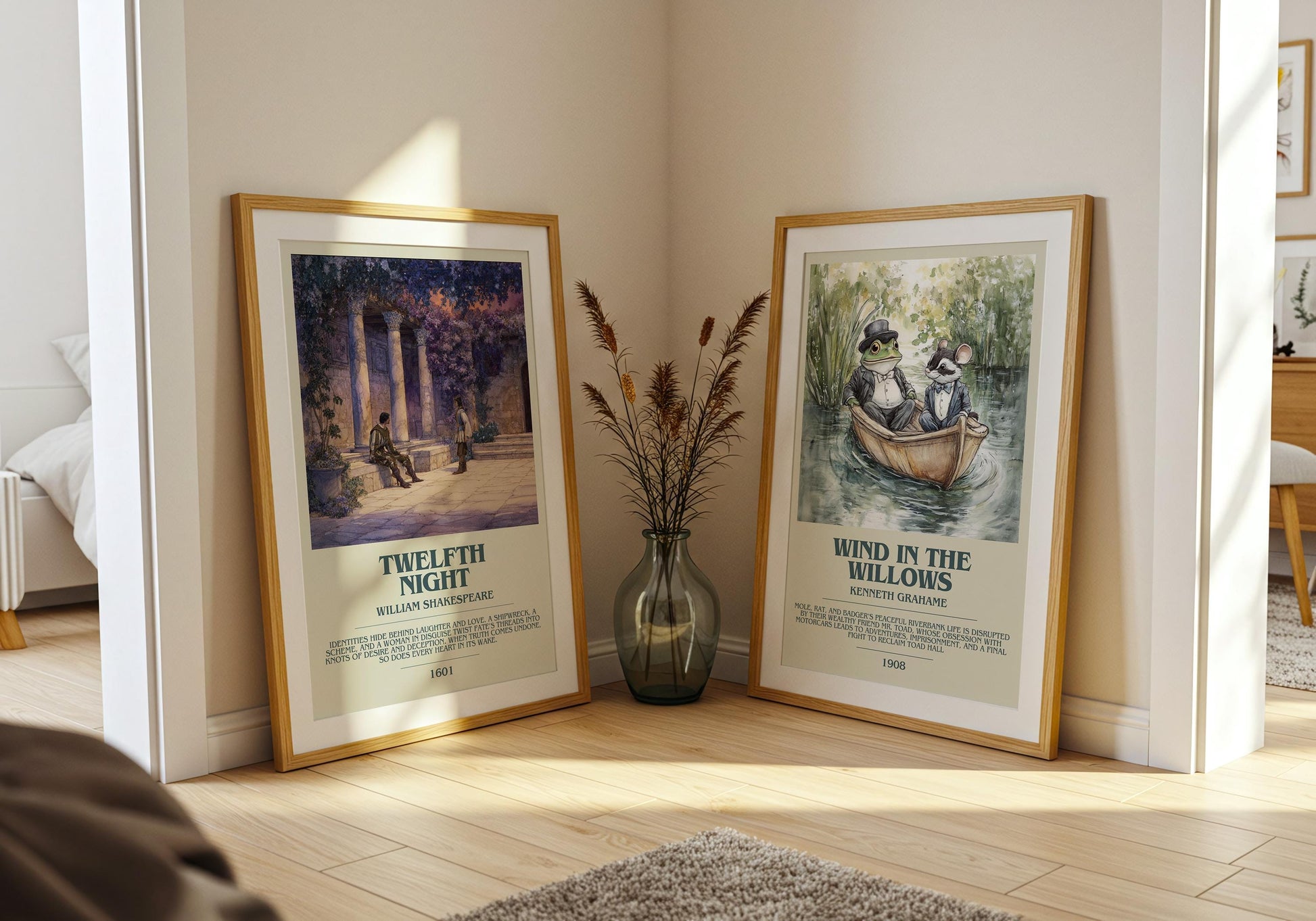 Twelfth Night by William Shakespeare | Descriptive Book Poster | Modern