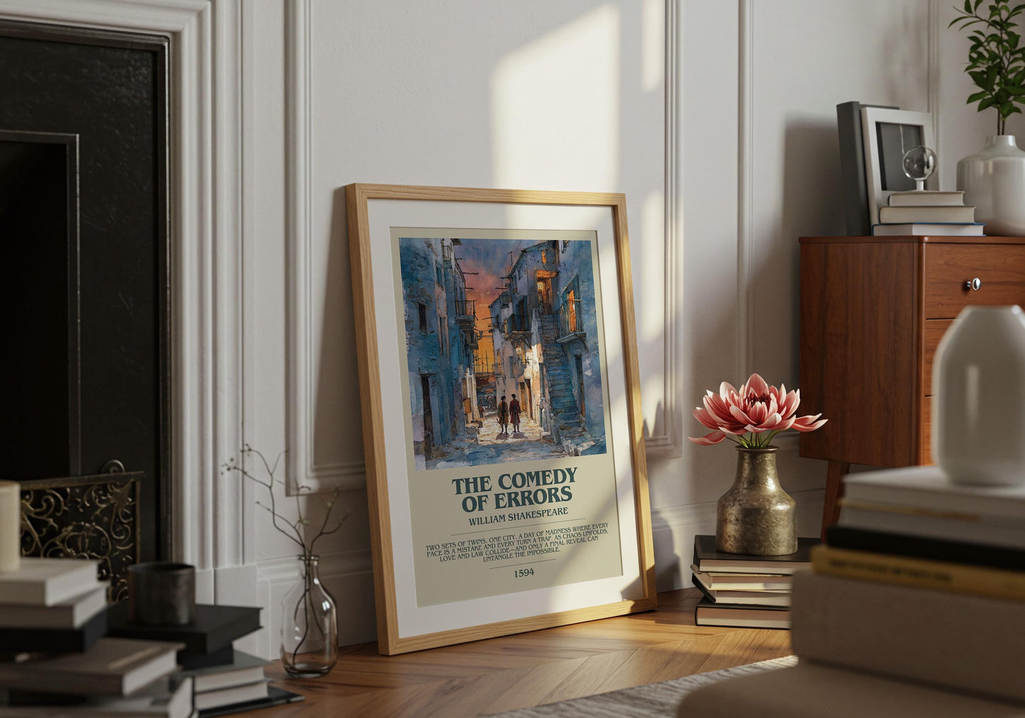 The Comedy Of Errors by William Shakespeare | Descriptive Book Poster | Modern