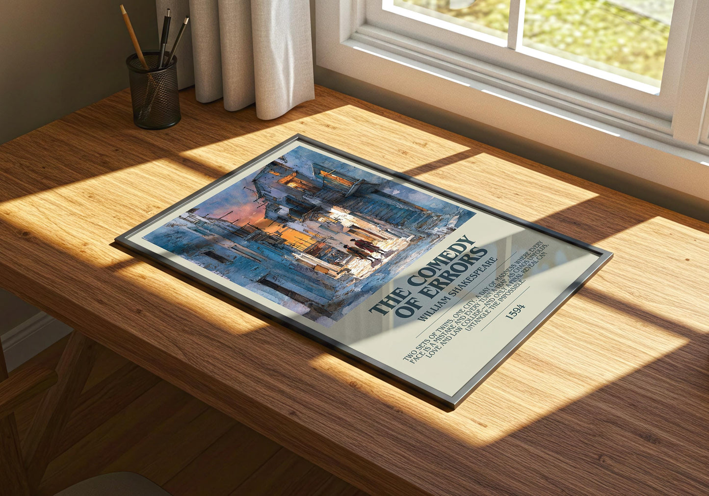 The Comedy Of Errors by William Shakespeare | Descriptive Book Poster | Modern