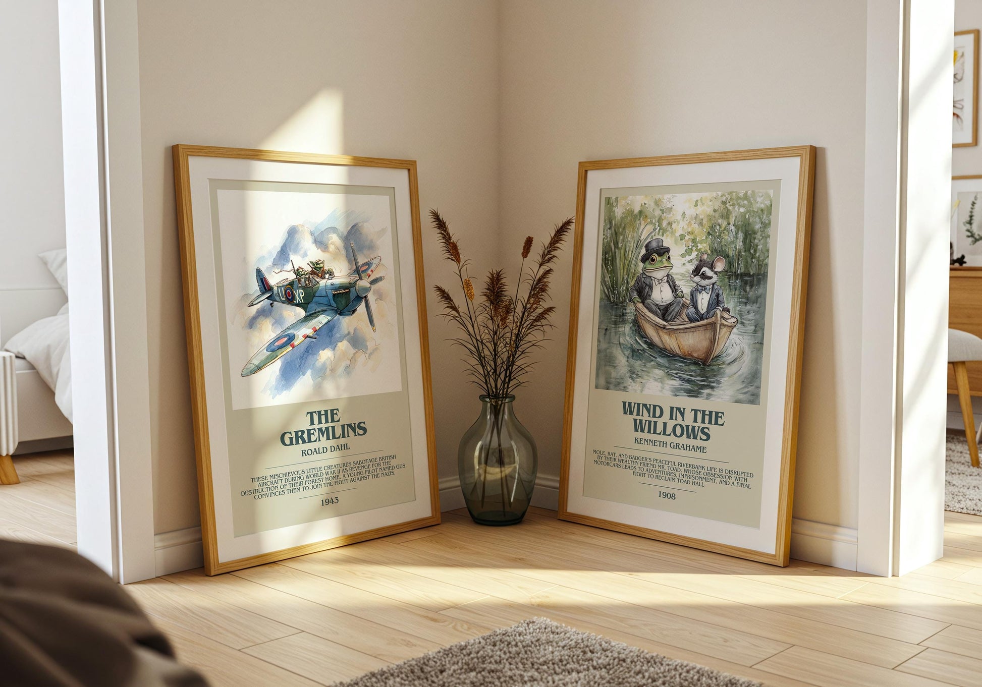 The Gremlins by Roald Dahl | Descriptive Book Poster | Modern