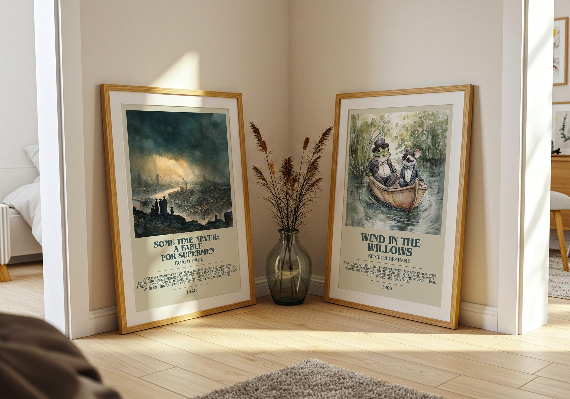 Sometime Never: A Fable For Super Men by Roald Dahl | Descriptive Book Poster | Modern