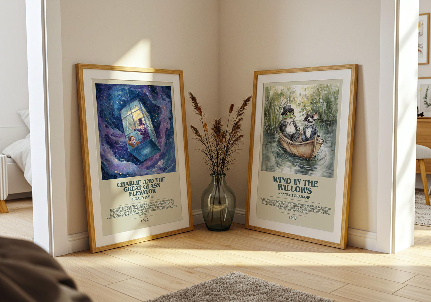 Charlie and the Great Glass Elevator by Roald Dahl | Descriptive Book Poster | Modern