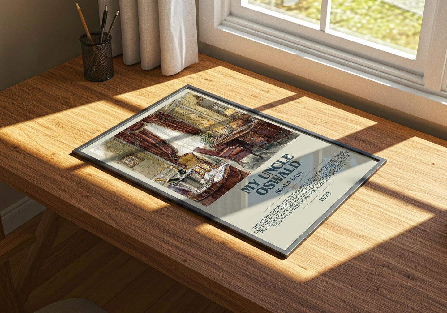 My Uncle Oswald by Roald Dahl | Descriptive Book Poster | Modern