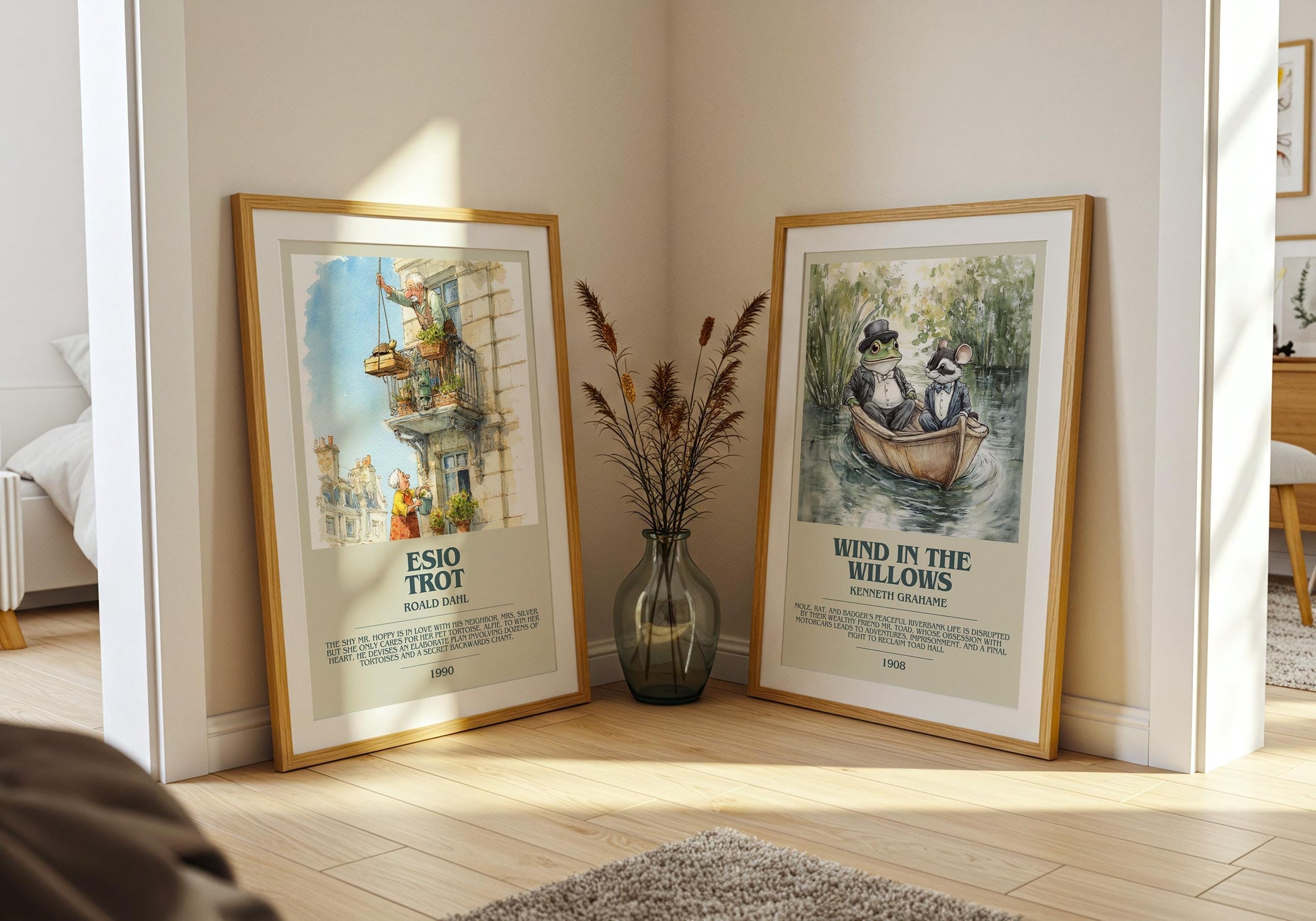 Esio Trot by Roald Dahl | Descriptive Book Poster | Modern