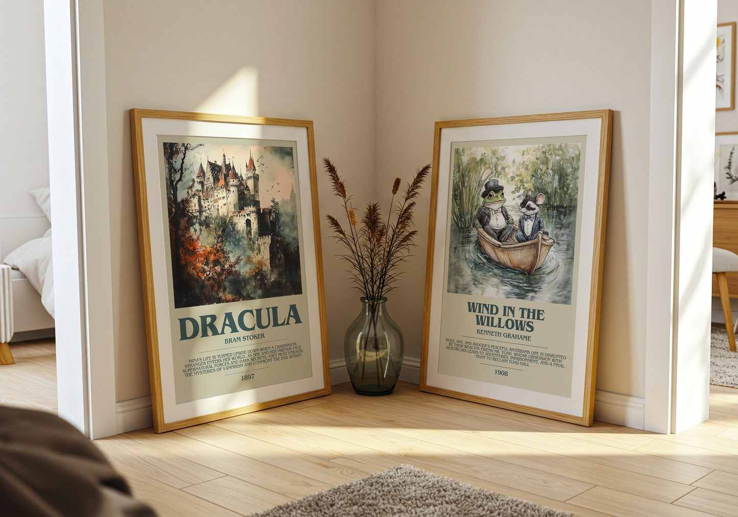Dracula by Bram Stoker | Descriptive Book Poster | Modern