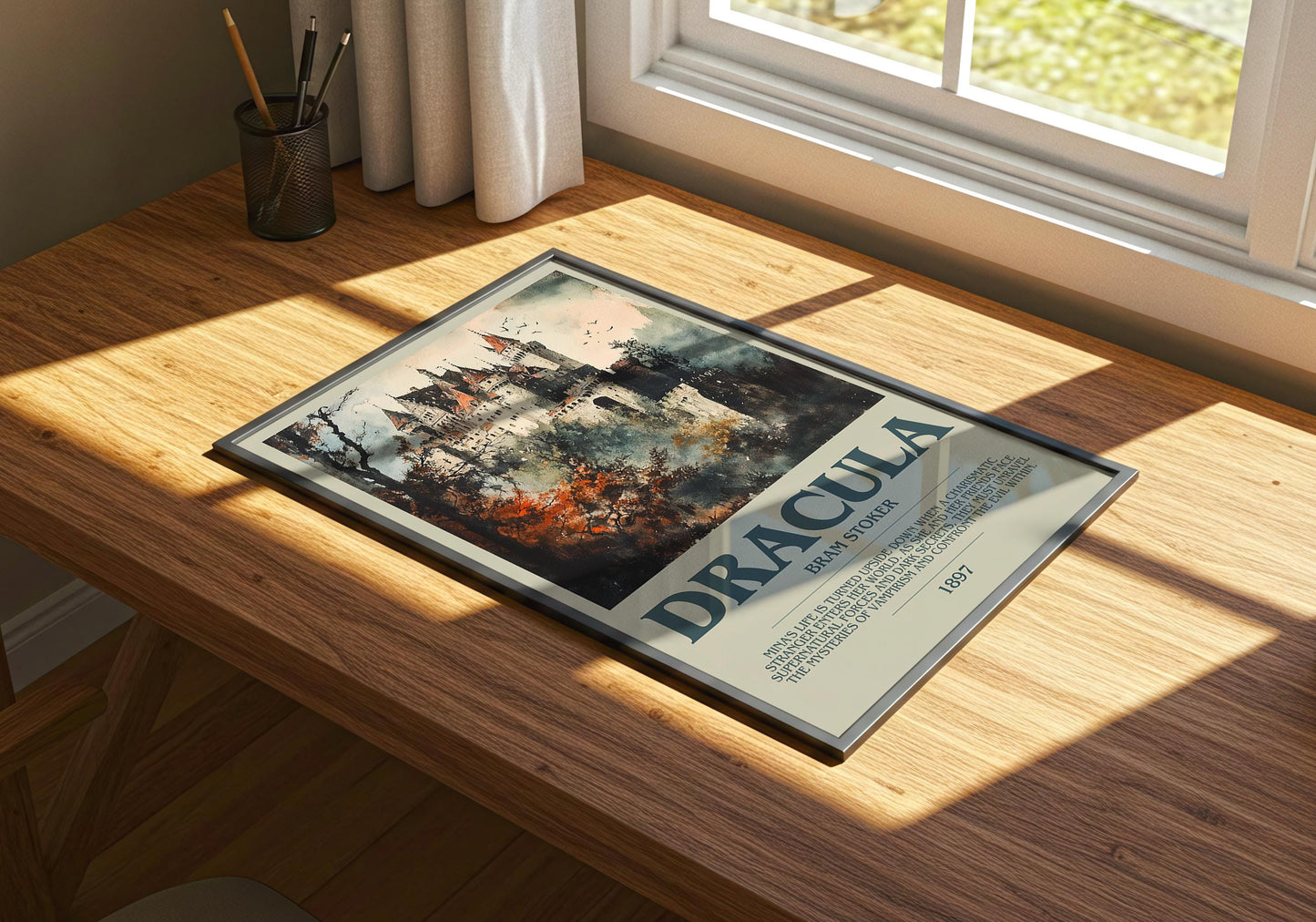 Dracula by Bram Stoker | Descriptive Book Poster | Modern