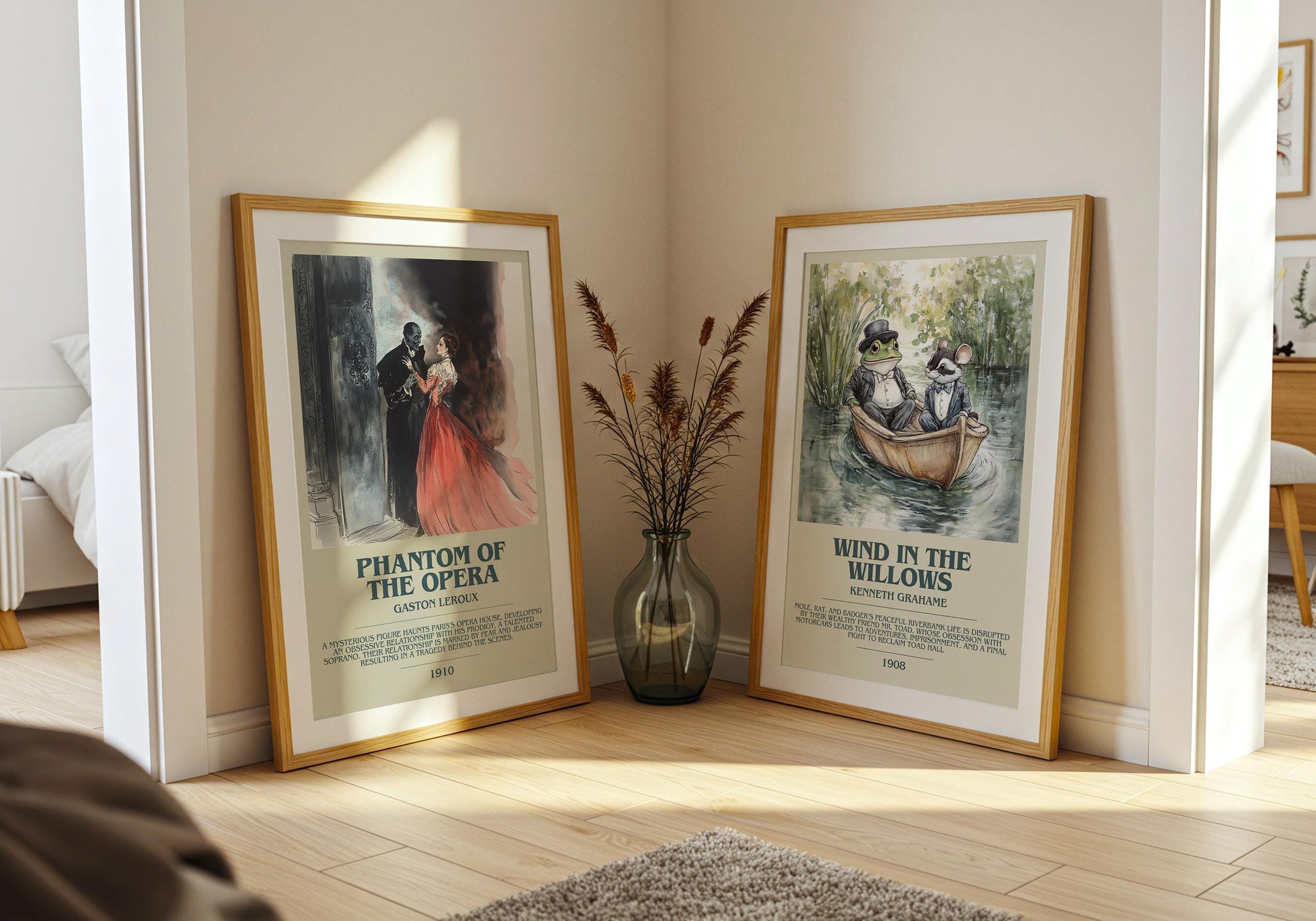 Phantom Of The Opera by Gaston Leroux | Descriptive Book Poster | Modern