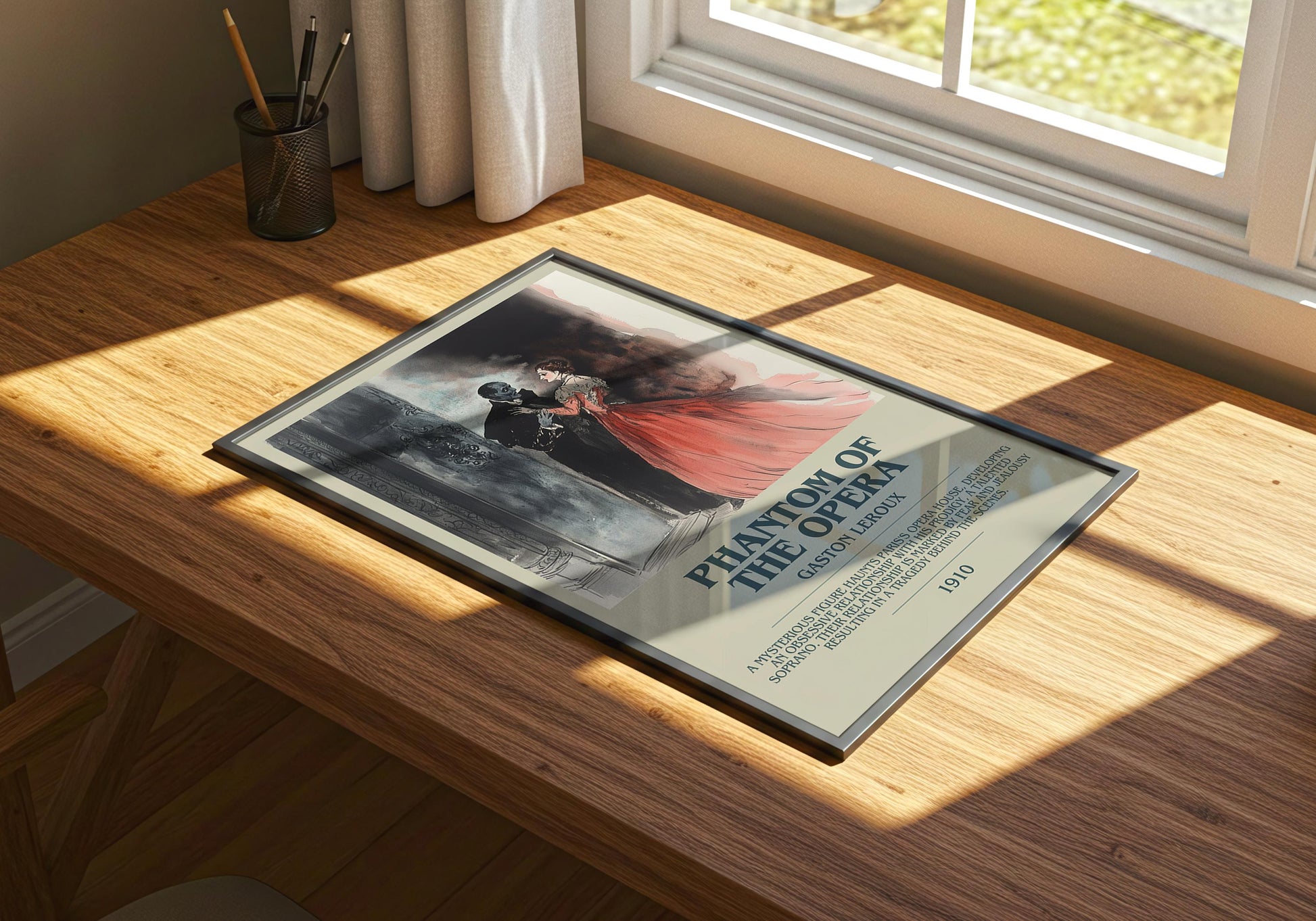 Phantom Of The Opera by Gaston Leroux | Descriptive Book Poster | Modern