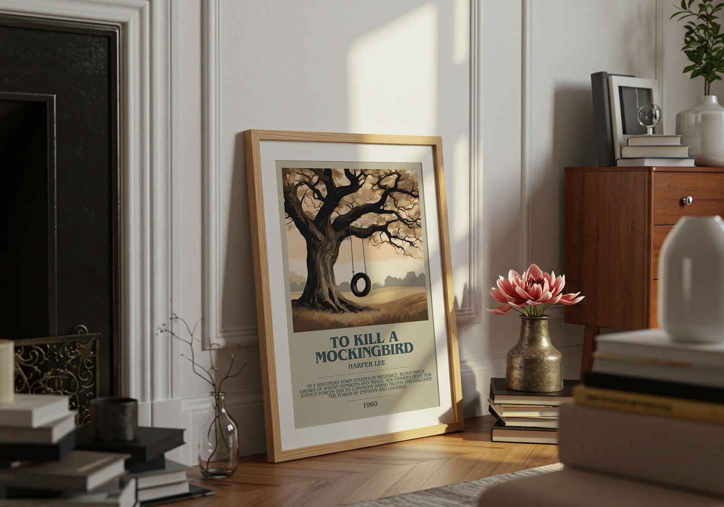 To Kill A Mockingbird by Harper Lee | Descriptive Book Poster | Modern