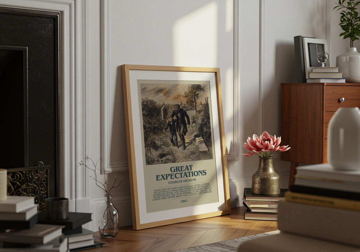 Great Expectations by Charles Dickens | Descriptive Book Poster | Modern