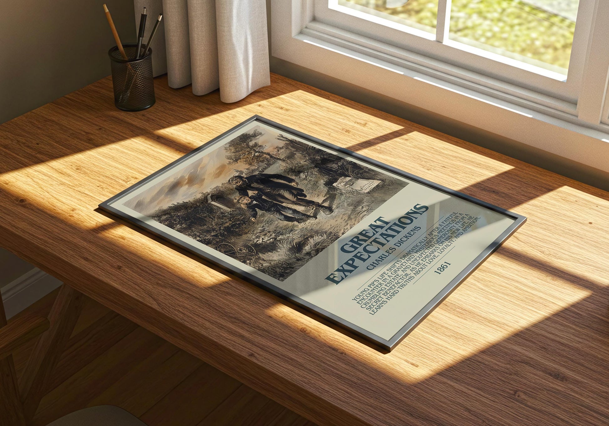 Great Expectations by Charles Dickens | Descriptive Book Poster | Modern