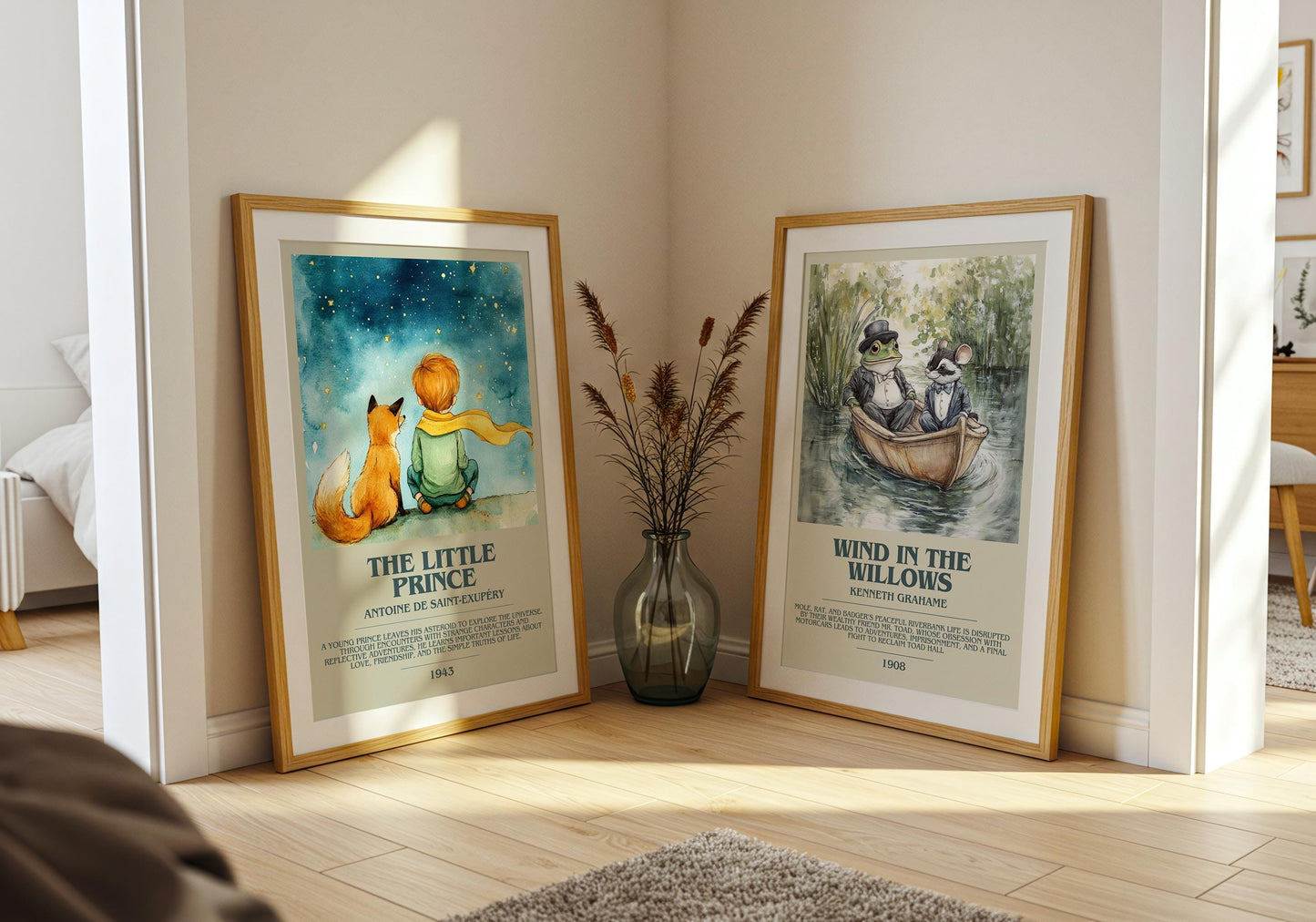 The Little Prince by Antoine De Saint-Exuperry | Descriptive Book Poster | Modern