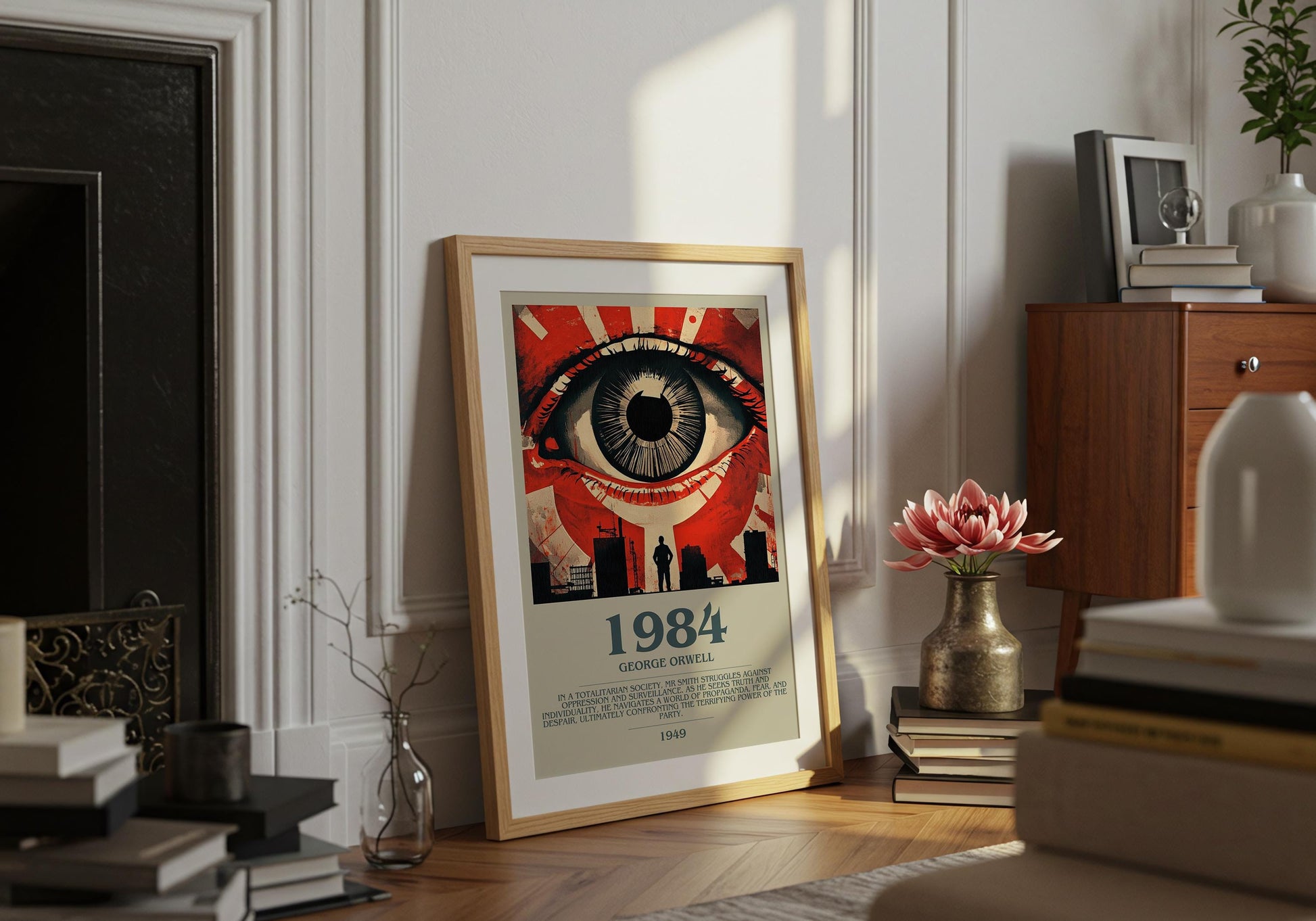 1984 by George Orwell | Descriptive Book Poster | Modern
