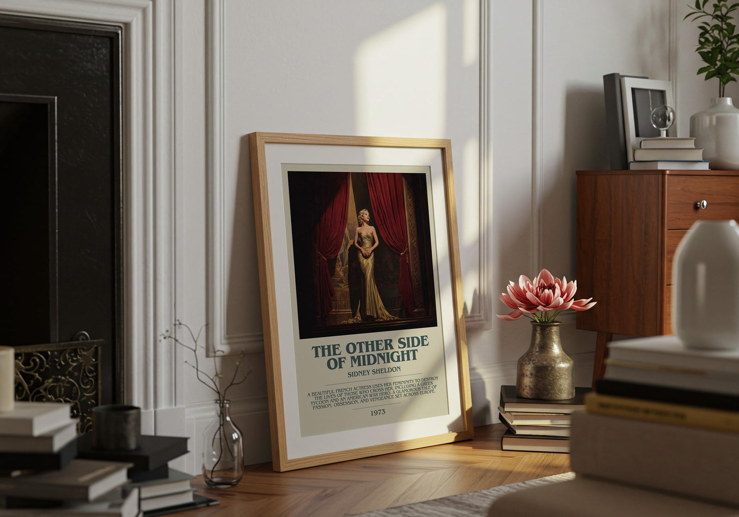 The Other Side Of Midnight by Sidney Sheldon | Descriptive Book Poster | Modern