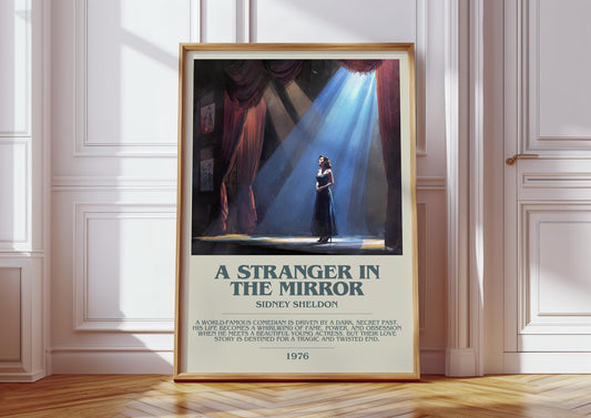 A Stranger In The Mirror by Sidney Sheldon | Descriptive Book Poster | Modern