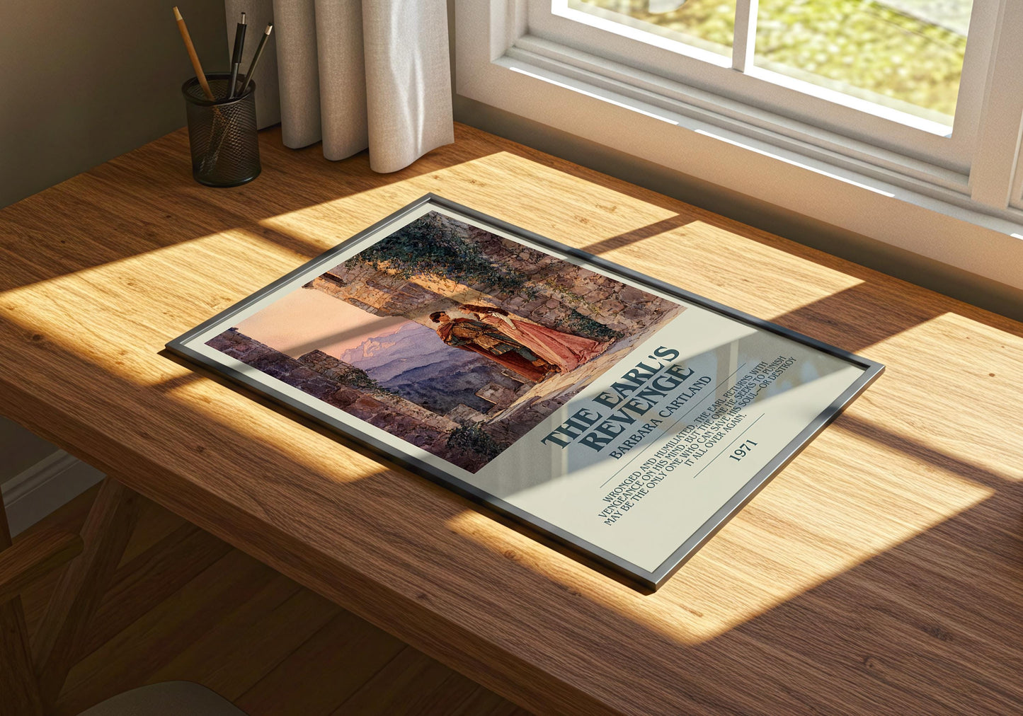 The Earl's Revenge by Barbara Cartland | Descriptive Book Poster | Modern