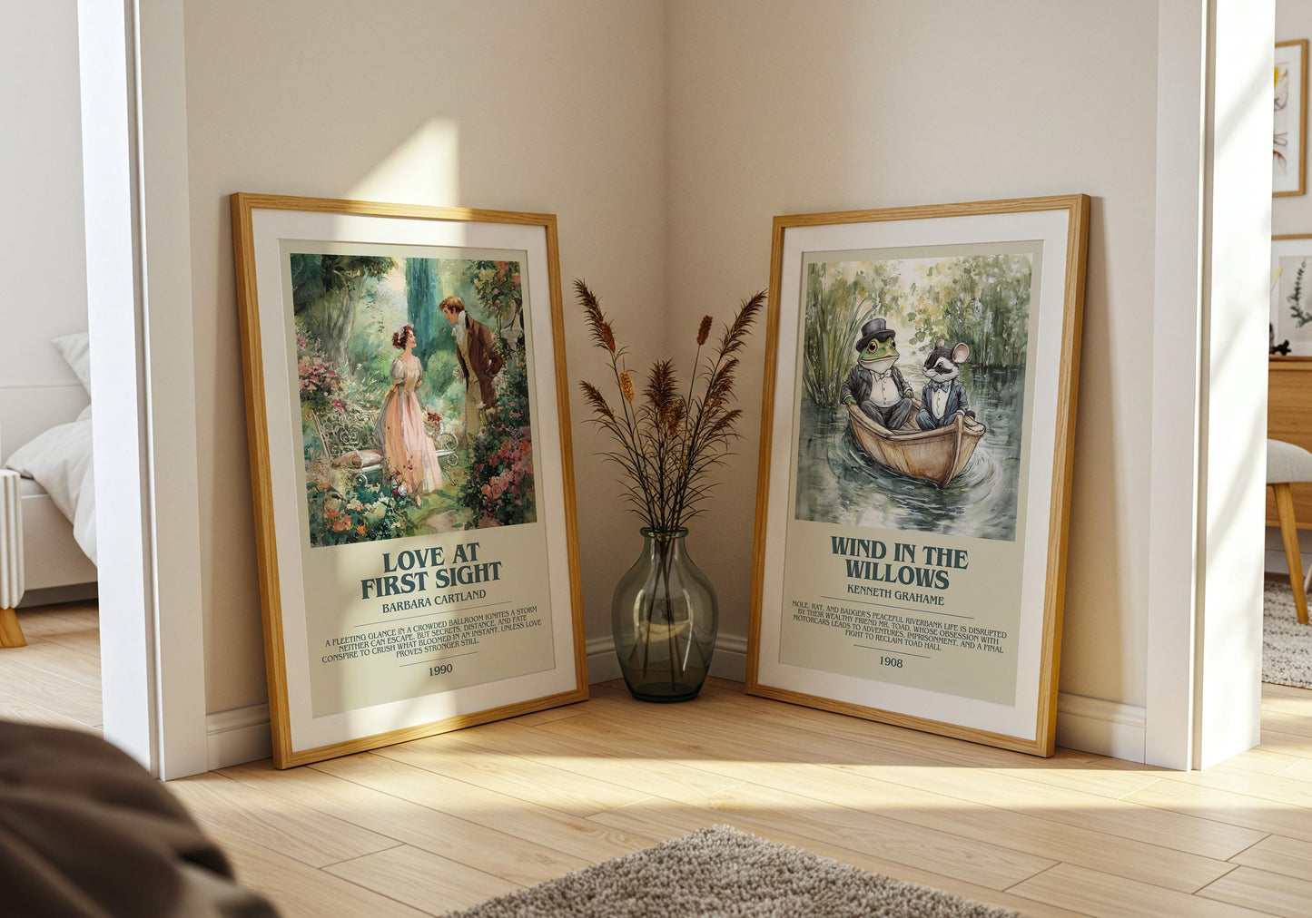 Love At First Sight by Barbara Cartland | Descriptive Book Poster | Modern