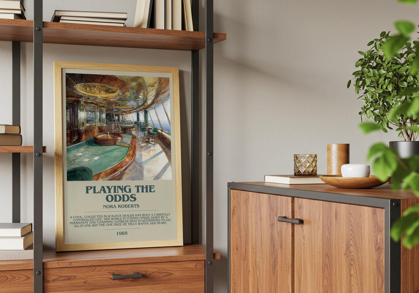 Playing The Odds by Nora Roberts | Descriptive Book Poster | Modern