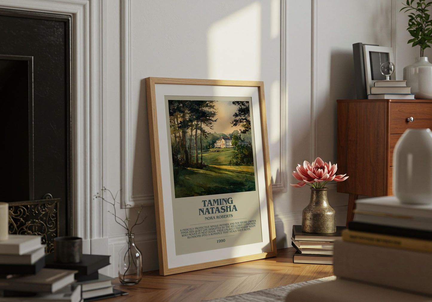 Taming Natasha by Nora Roberts | Descriptive Book Poster | Modern