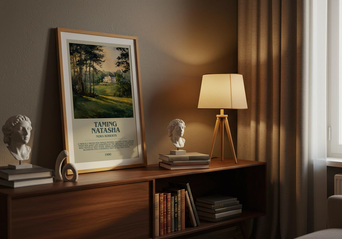 Taming Natasha by Nora Roberts | Descriptive Book Poster | Modern