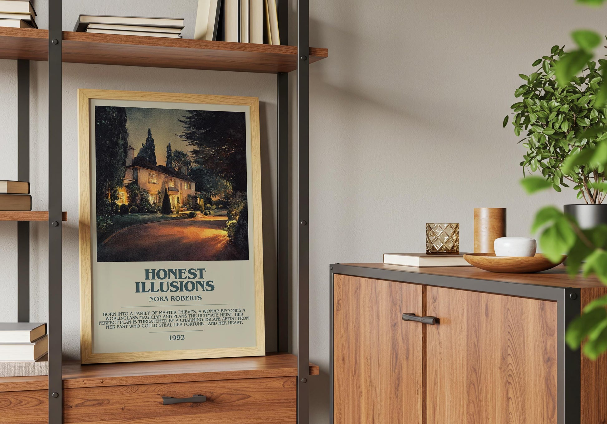 Honest Illusions by Nora Roberts | Descriptive Book Poster | Modern