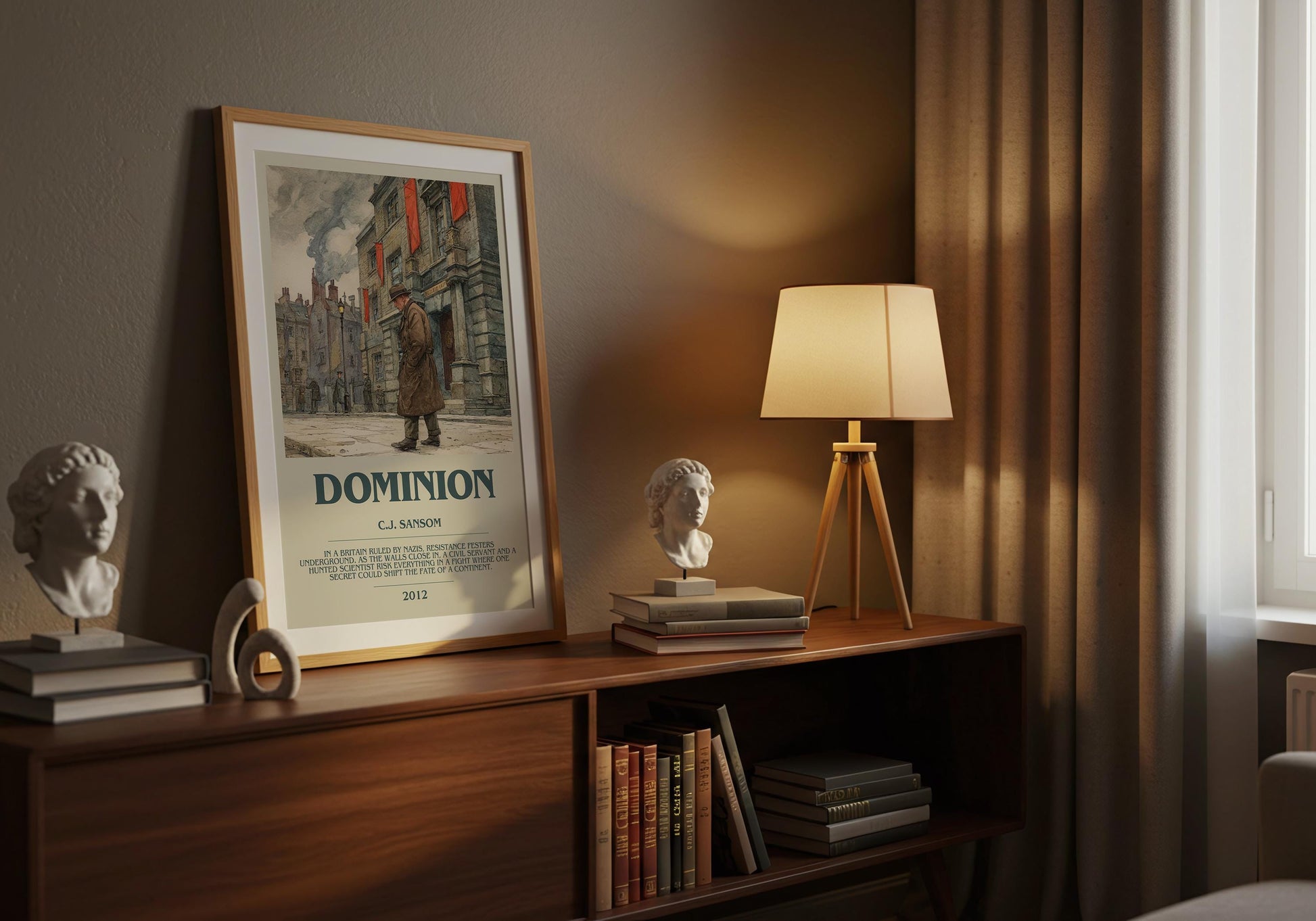 Dominion by C.J Sansom | Descriptive Book Poster | Modern