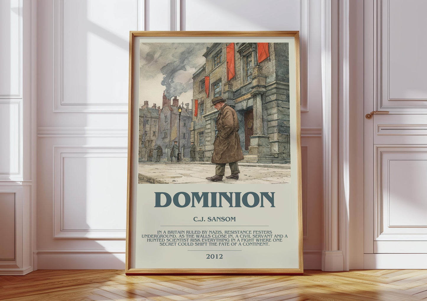Dominion by C.J Sansom | Descriptive Book Poster | Modern