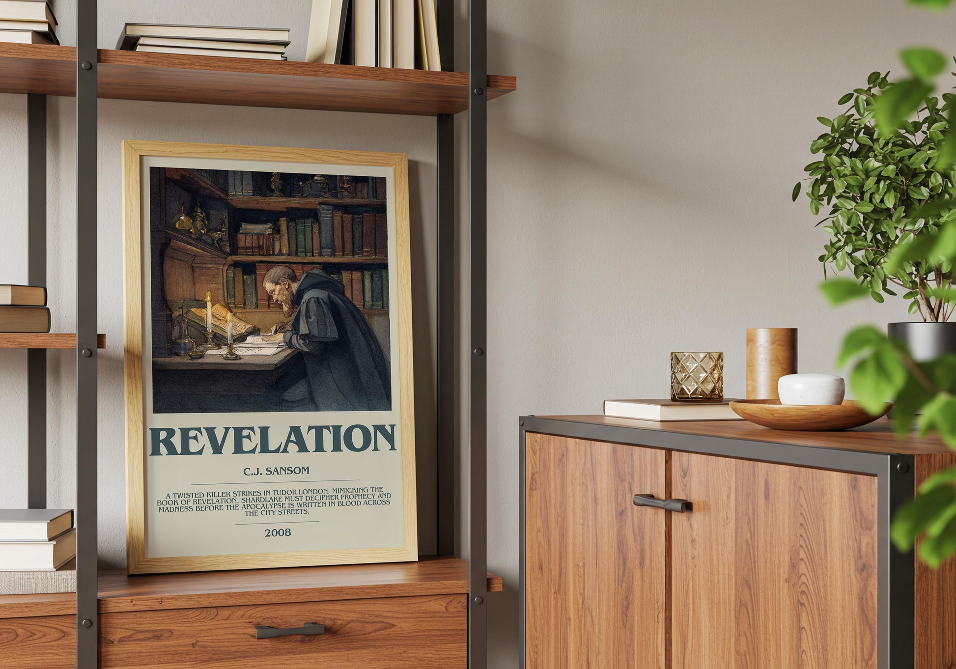 Revelation by C.J Sansom | Descriptive Book Poster | Modern