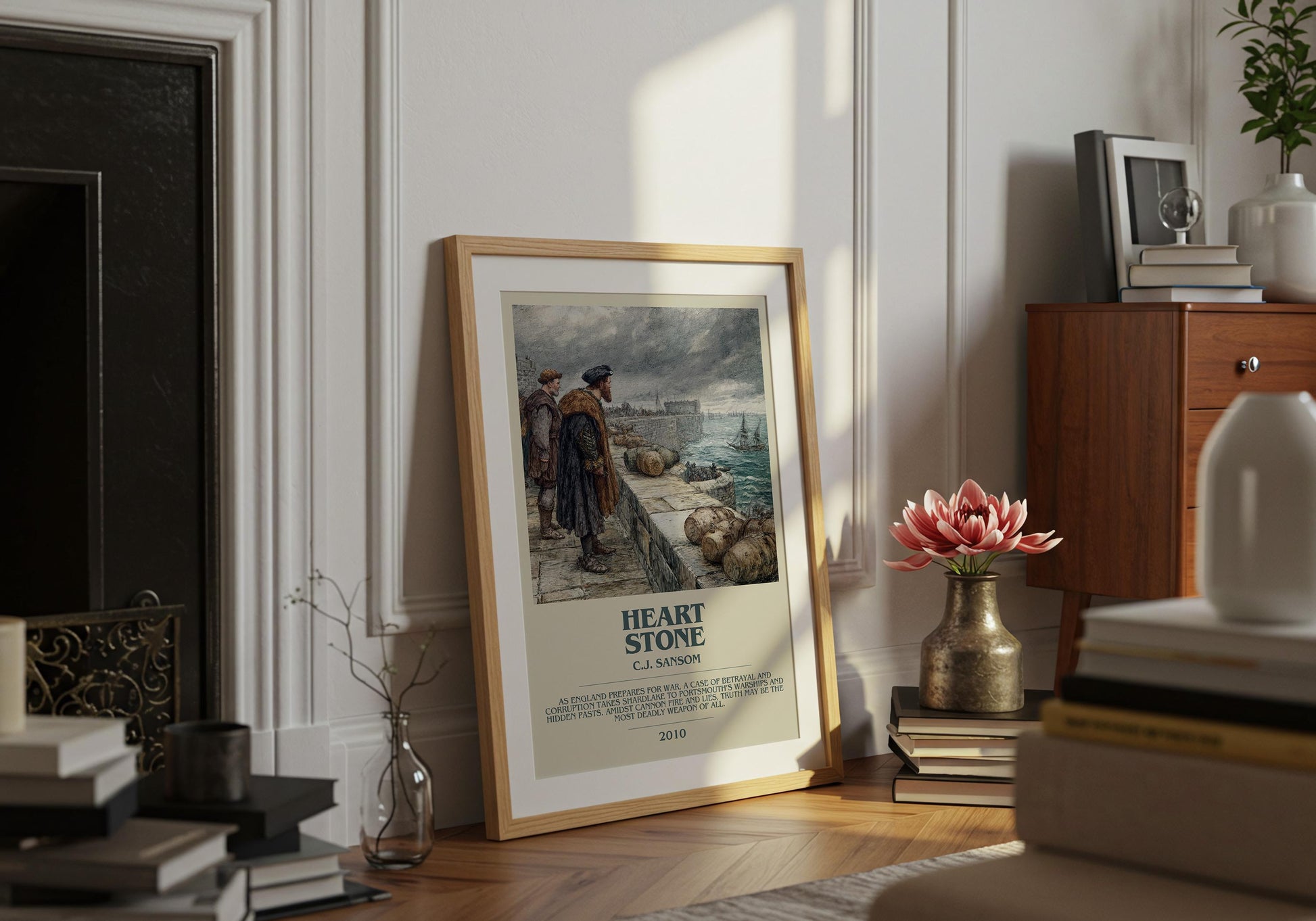 Heartstone by C.J Sansom | Descriptive Book Poster | Modern