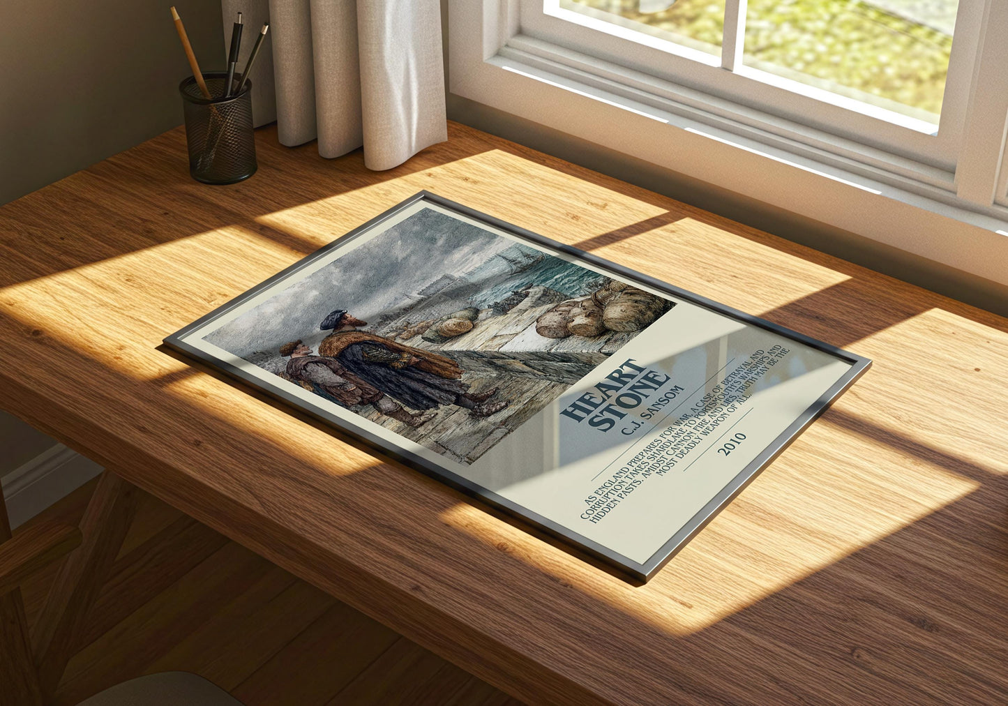 Heartstone by C.J Sansom | Descriptive Book Poster | Modern