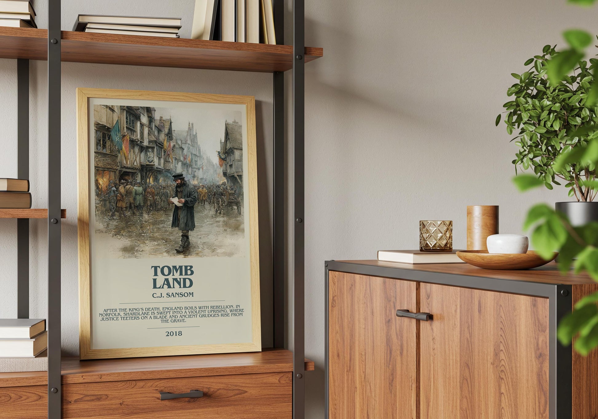 Tombland by C.J Sansom | Descriptive Book Poster | Modern