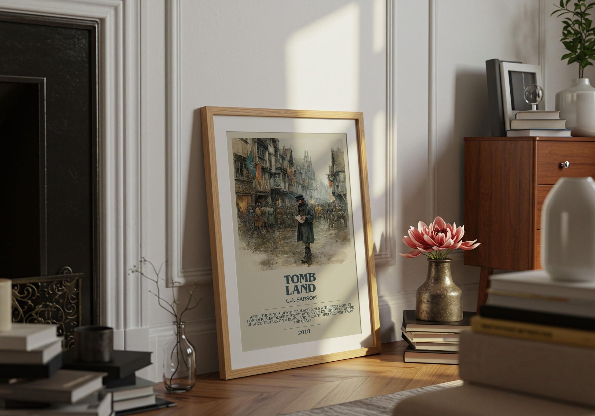 Tombland by C.J Sansom | Descriptive Book Poster | Modern