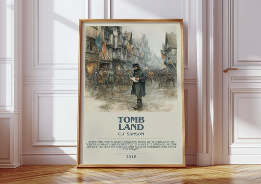 Tombland by C.J Sansom | Descriptive Book Poster | Modern