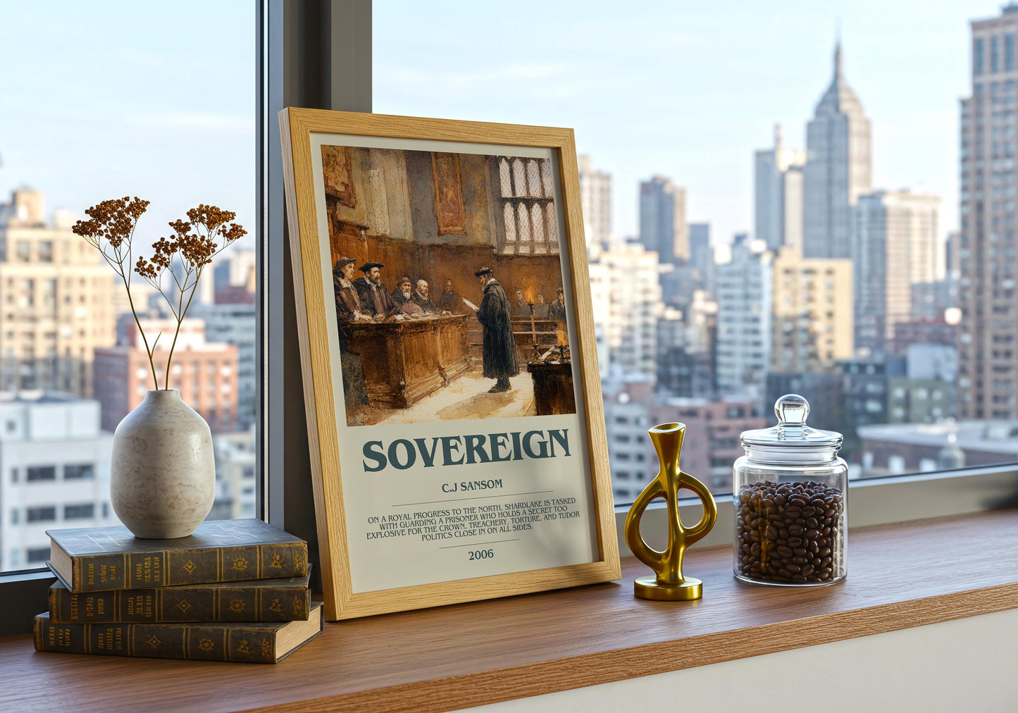 Sovereign by C.J Sansom | Descriptive Book Poster | Modern