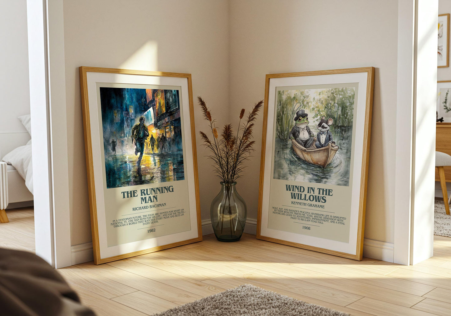 The Running Man by Richard Bachman | Descriptive Book Poster | Modern