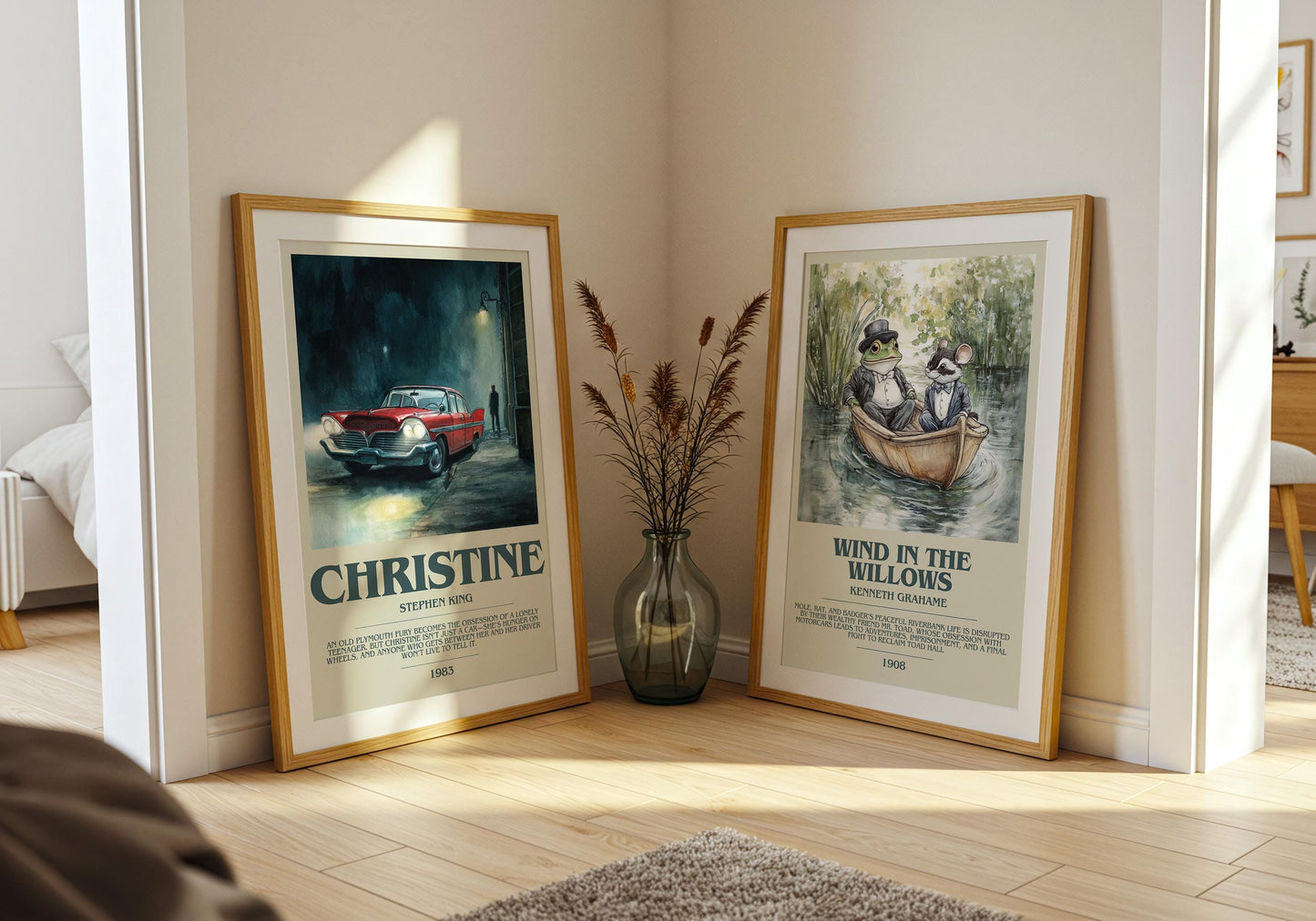 Christine by Stephen King | Descriptive Book Poster | Modern