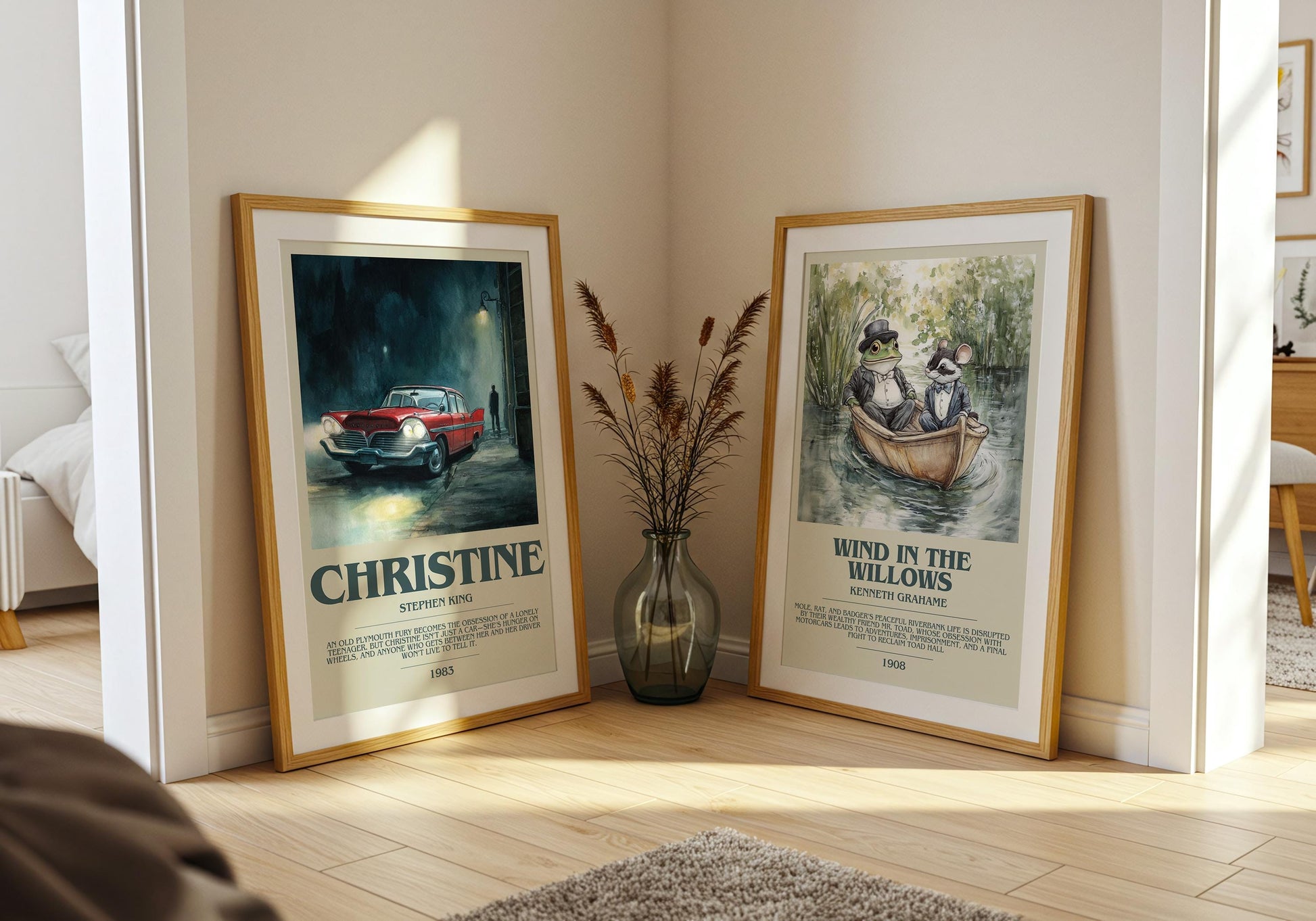 Christine by Stephen King | Descriptive Book Poster | Modern