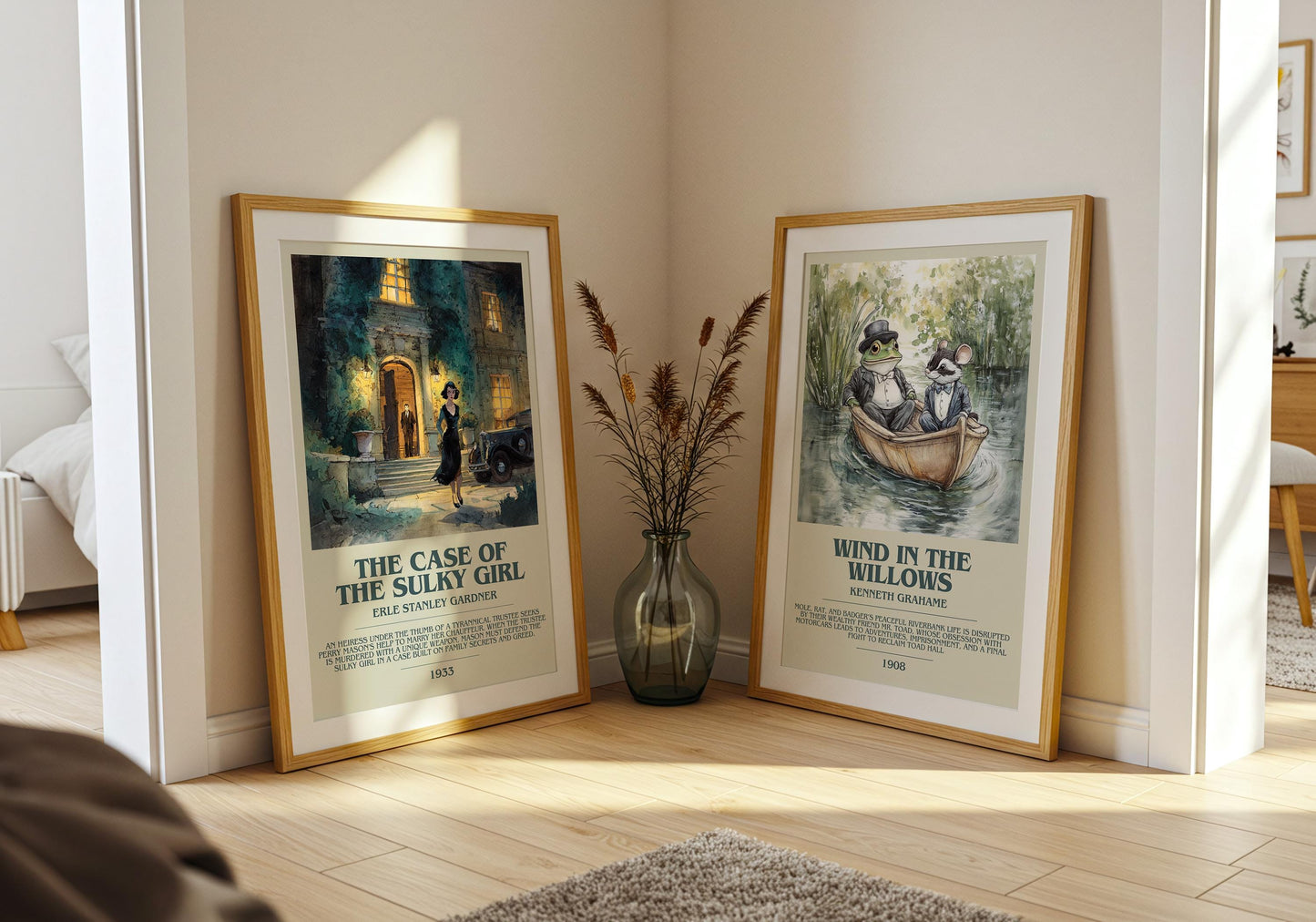 The Case of the Sulky Girl by Erle Stanley Gardner | Descriptive Book Poster | Modern