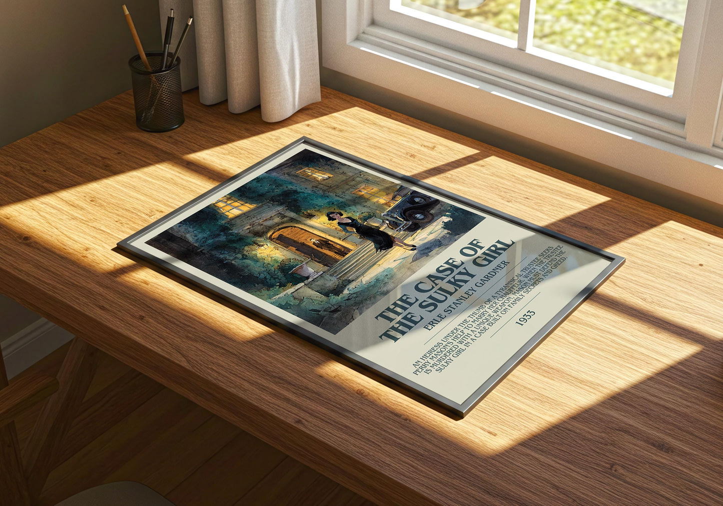 The Case of the Sulky Girl by Erle Stanley Gardner | Descriptive Book Poster | Modern