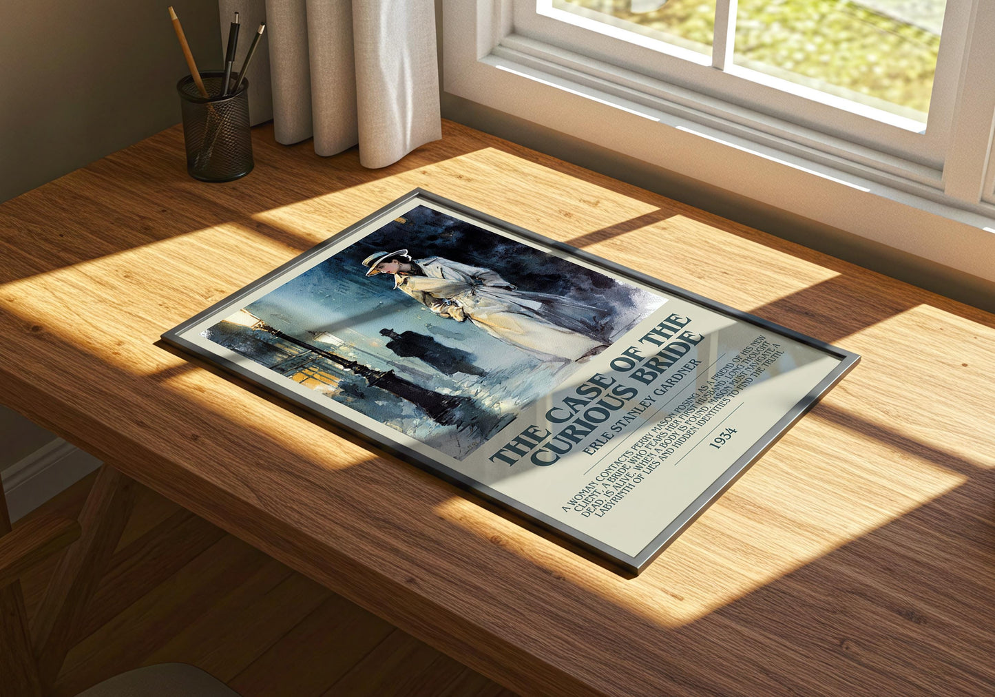 The Case of the Curious Bride by Erle Stanley Gardner | Descriptive Book Poster | Modern