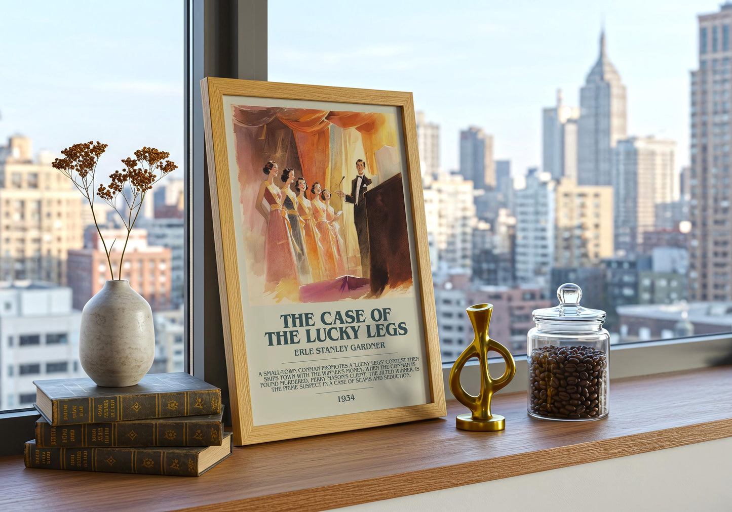 The Case of the Lucky Legs by Erle Stanley Gardner | Descriptive Book Poster | Modern