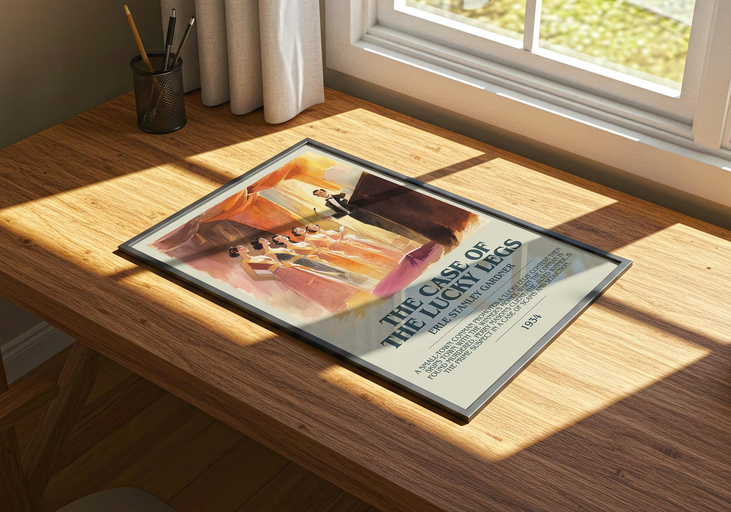 The Case of the Lucky Legs by Erle Stanley Gardner | Descriptive Book Poster | Modern