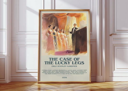 The Case of the Lucky Legs by Erle Stanley Gardner | Descriptive Book Poster | Modern