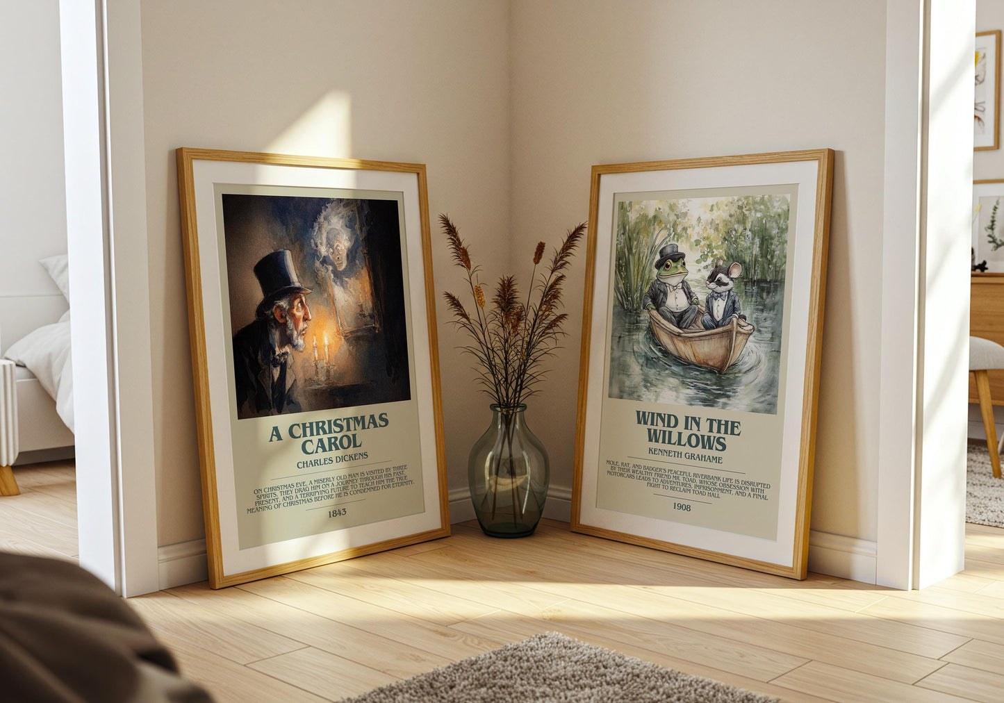 A Christmas Carol by Charles Dickens | Descriptive Book Poster | Modern