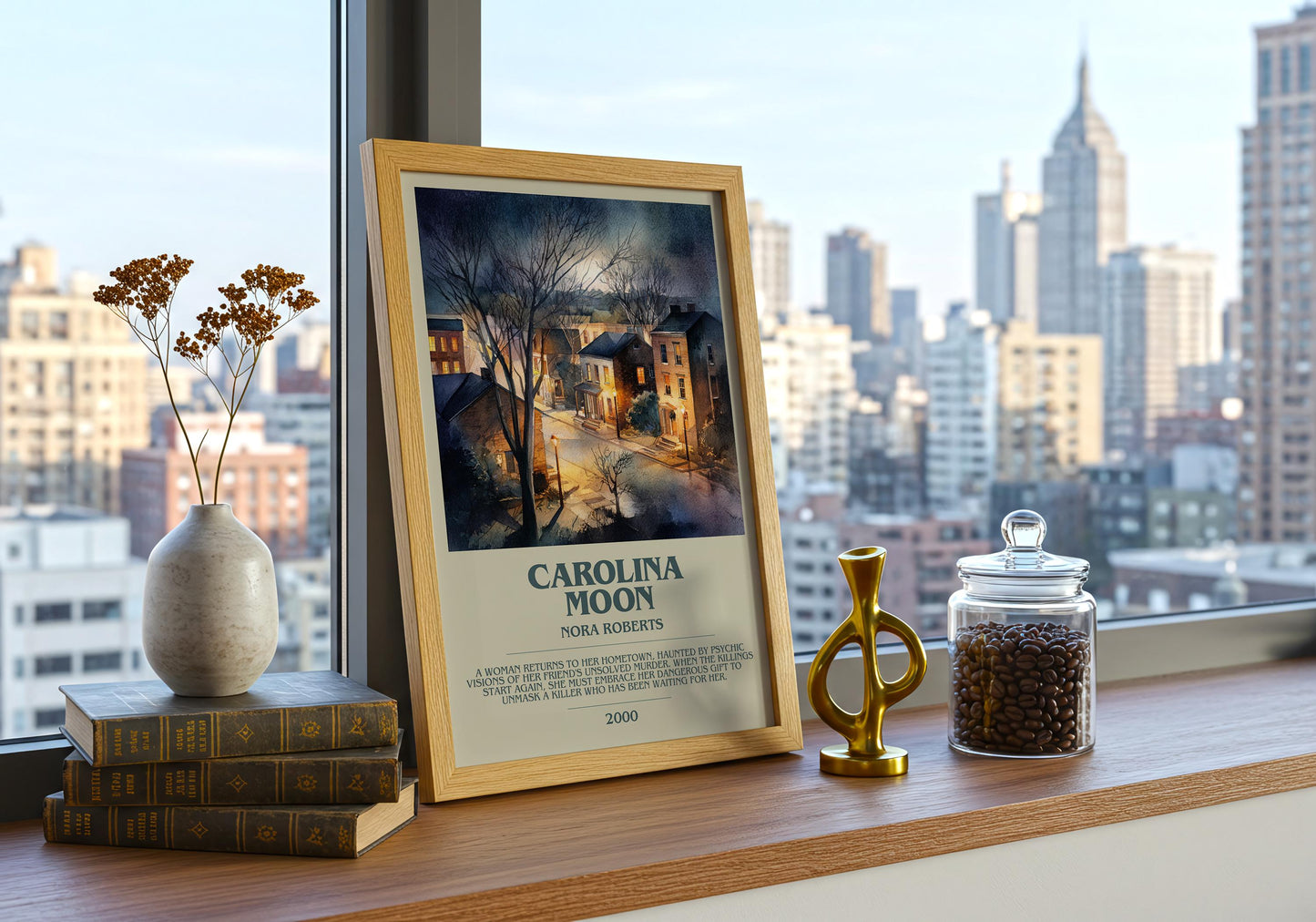 Carolina Moon by Nora Roberts | Descriptive Book Poster | Modern